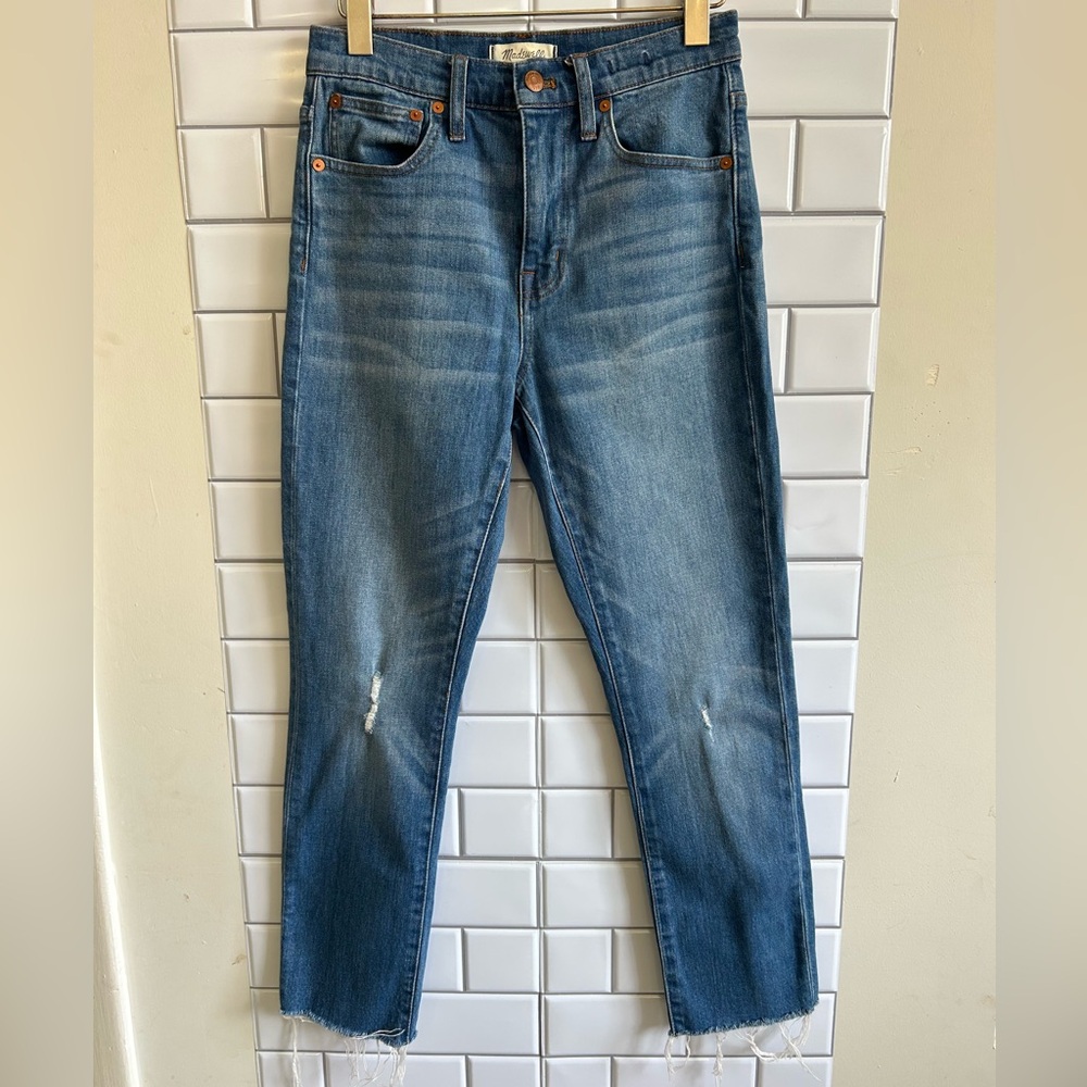 Madewell The High-Rise Slim Crop Boyjean Size 24